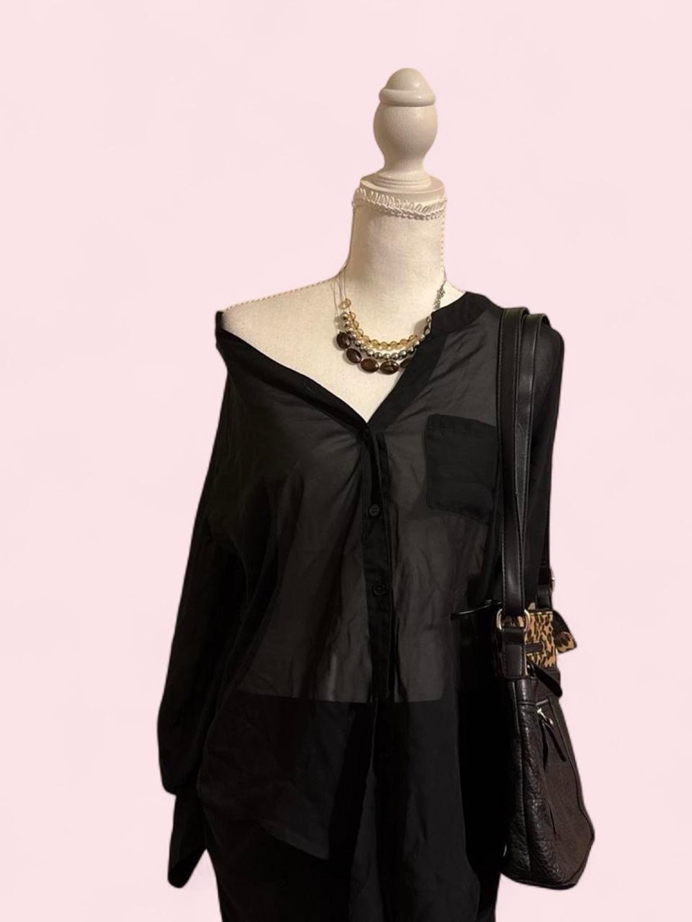 Y2K Sheer L.e.i Blouse